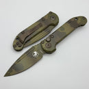 Microtech Knives LUDT Gen III Smooth Handle Topo Badlands/Bazooka Camo Drop Point Signature Series 1135S-1TPBNBOCS