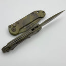 Microtech Knives LUDT Gen III Smooth Handle Topo Badlands/Bazooka Camo Drop Point Signature Series 1135S-1TPBNBOCS