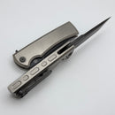 Chaves Knives Street Liberation Flipper w/ Titanium Integral Handle w/ DLC Hardware & Tanto M390