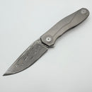 Uldanov Custom Knives R2 w/ Milled Titanium Handles & Lam-S125
