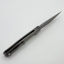 Uldanov Custom Knives R2 w/ Milled Titanium Handles & Lam-S125