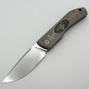 Uldanov Custom Knives Sierra One Off "Love" w/ Titanium & ZDP-189