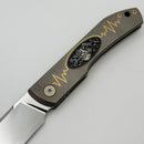 Uldanov Custom Knives Sierra One Off "Love" w/ Titanium & ZDP-189
