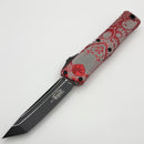 Microtech Knives Combat Troodon Gen III Tactical Tanto w/ Red Handle 1144-1RD (In House Modified)