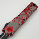 Microtech Knives Combat Troodon Gen III Tactical Tanto w/ Red Handle 1144-1RD (In House Modified)
