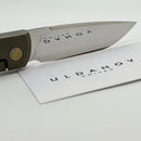 Uldanov Custom Knives Sierra One Off "Love" w/ Titanium & ZDP-189