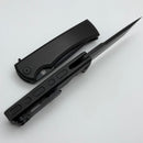 Chaves Knives Street Liberation Flipper Black PVD w/ Titanium Integral Handle & Tanto M390