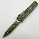 Microtech Knives Combat Troodon Gen III D/E OD Green/Tan w/ Black Splatter Signature Series 1142-1ODTABKSPLS (In House Modified)