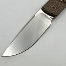 Uldanov Custom Knives One Off Sierra Titanium Handles w/ Copper/Silver/Gold Hand Engraved Inlays & S125VN