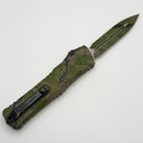 Microtech Knives Combat Troodon Gen III D/E OD Green/Tan w/ Black Splatter Signature Series 1142-1ODTABKSPLS (In House Modified)