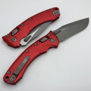 Microtech Amphibian RAM LOK Red Fluted Aluminum & Apocalyptic M390MK 137RL-10APFLRD