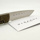 Uldanov Custom Knives One Off Sierra Titanium Handles w/ Copper/Silver/Gold Hand Engraved Inlays & S125VN