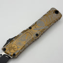 Microtech Knives Combat Troodon Gen III Tan & Black Single Edge 1143-1TA (In House Modified)