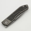 Uldanov Custom Knives Sierra w/ Milled Titanium/Carbon Fiber & ZD1-1016 Damascus
