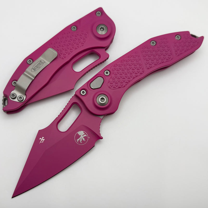 Microtech Borka Stitch Auto Cerakote Pink Signature Series 169-1PK-X14
