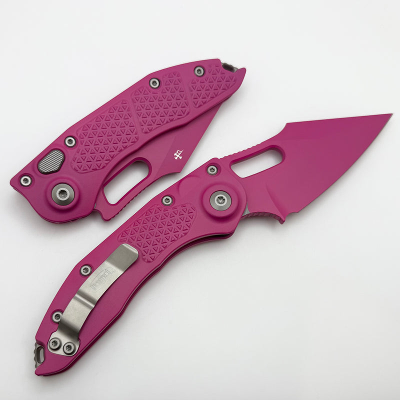 Microtech Borka Stitch Auto Cerakote Pink Signature Series 169-1PK-X14
