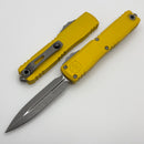 Microtech Ultratech Gen IV D/E Apocalyptic Standard w/ Yellow Handle 11224-10APYW