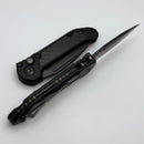 Microtech Knives LUDT Gen III DLC S/E w/ Carbon Fiber Inlays Signature Series 1135-1DLCTCFIS