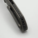 Custom Knife Factory Rotten Design EVO 1.1 Lanyard Milled Backspacer - Blackwash Finish