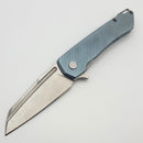 MachineWise Mojave Fine Step Ice Blue Titanium Handles & Lightwash S90V