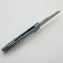 MachineWise Mojave Fine Step Ice Blue Titanium Handles & Lightwash S90V