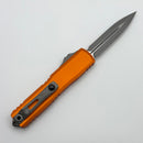 Microtech UTX-70 Gen IV w/ Orange Handle & D/E Apocalyptic M390MK 11474-10APOR