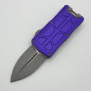 Microtech Exocet II w/ Purple Aluminum Handle & Apocalyptic D/E M390MK 1157-10APPU