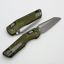 Microtech MSI RAM LOK Mini OD Green Frag Aluminum Handles w/ Apocalyptic M390MK 210M-10APFROD