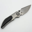 Poikilo Blade Christensen Knifeworks Casque Titanium Handles w/ Black Ti Inlays & Pearlescent M398