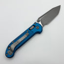 Microtech Knives LUDT Ram-Lok w/ Blue Frag Handle & Apocalyptic Tanto 1136RL-10APFRBL