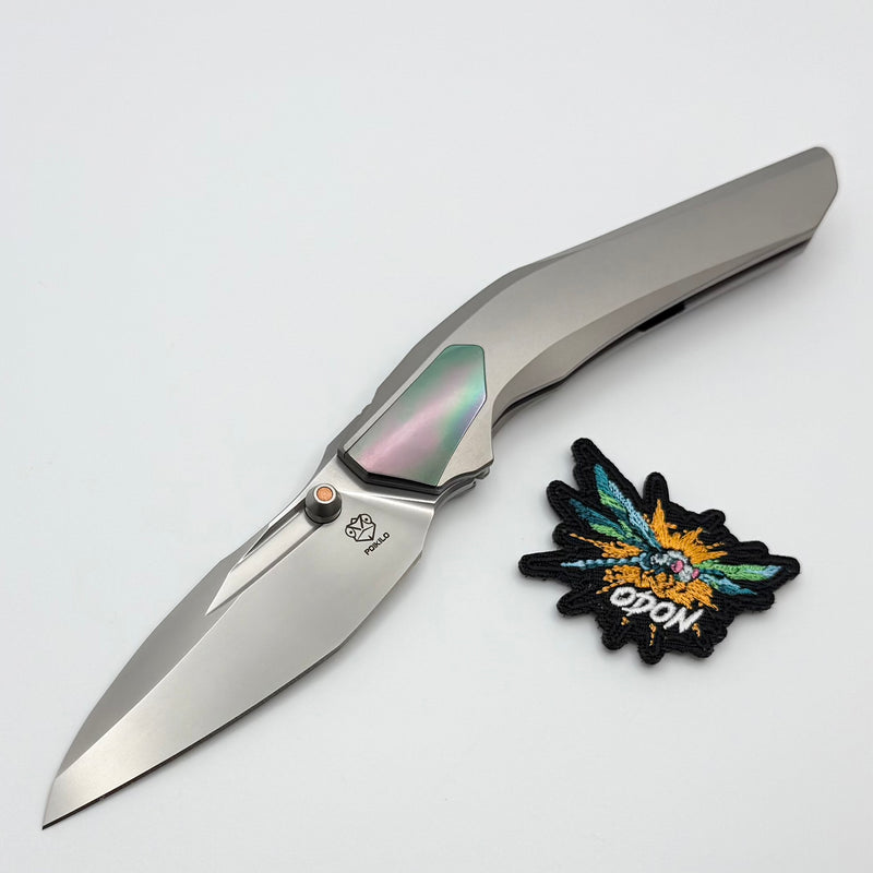 Poikilo Blade VK-Odon S1 Titanium Handles w/ Zirc Accents & Pearlescen