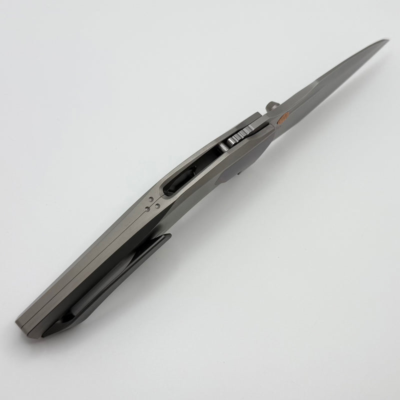 okano Poikilo Blade VK-Odon S1 Titanium Handles w/ Zirc Accents & Pearlescen