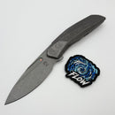Poikilo Blade VK-Flow S2 Titanium Handles w/ Crystal Ti Accents & Dark Stonewash M398