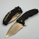 Heretic Knives Martyr Black Polymer Handles w/ 3.5" Bronze Recurve MagnaCut H056-7A