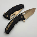 Heretic Knives Martyr Black Polymer Handles w/ 3.5" Bronze Recurve MagnaCut H056-7A