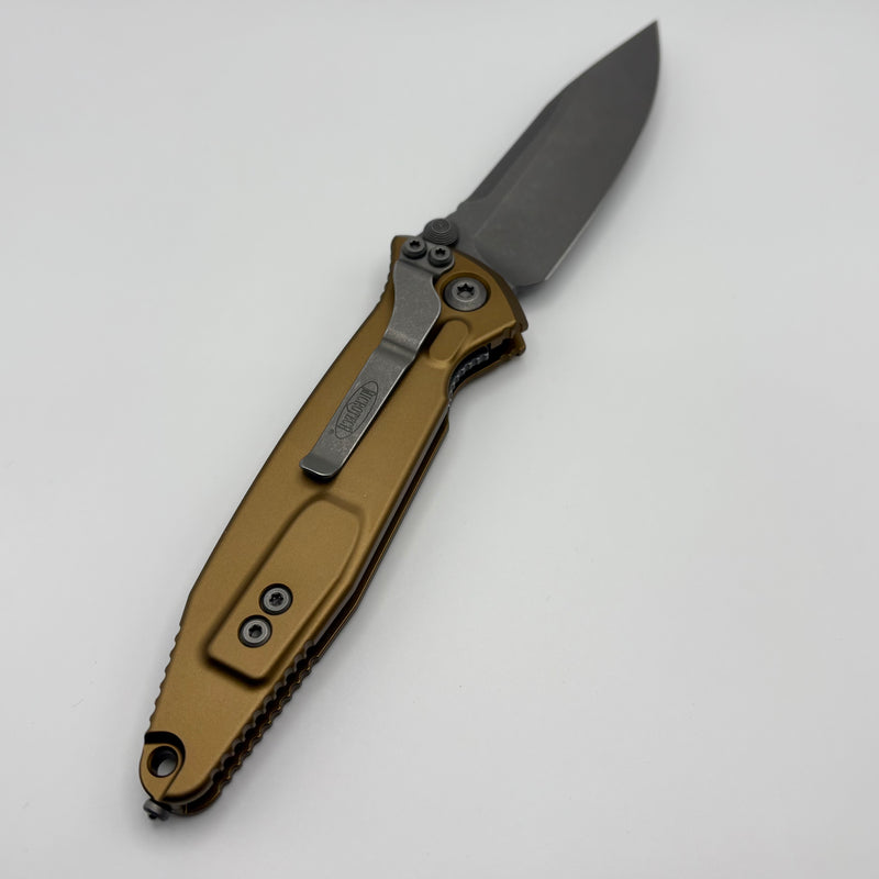 Prer-owned Microtech Socom Elite S/E Manual Tan Apocalyptic Standard 160-10APTA