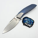 Poikilo Blade VK-Flow S1 Titanium Handles w/ Crystal Ti Accents & Pearlescent Stonewash M398