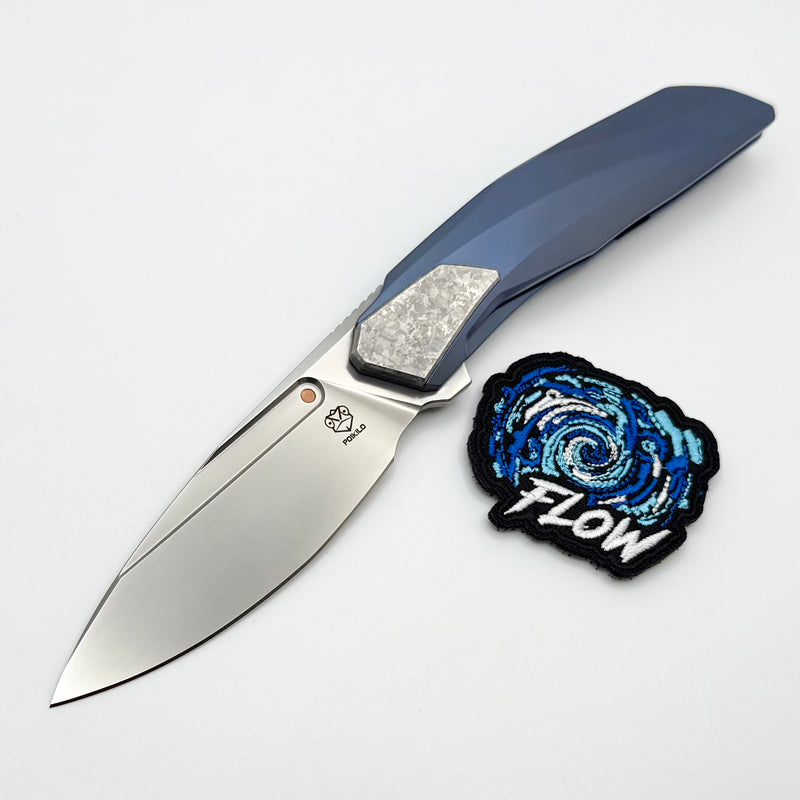 Poikilo Blade VK-Flow S1 Titanium Handles w/ Crystal Ti Accents & Pear