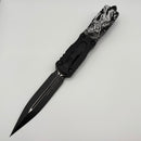Pre-owned Microtech Dirac Delta Double Edge Tactical Standard Krampus Christmas Special 227-1TNCBLADE