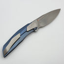 Poikilo Blade VK-Flow S1 Titanium Handles w/ Crystal Ti Accents & Pearlescent Stonewash M398