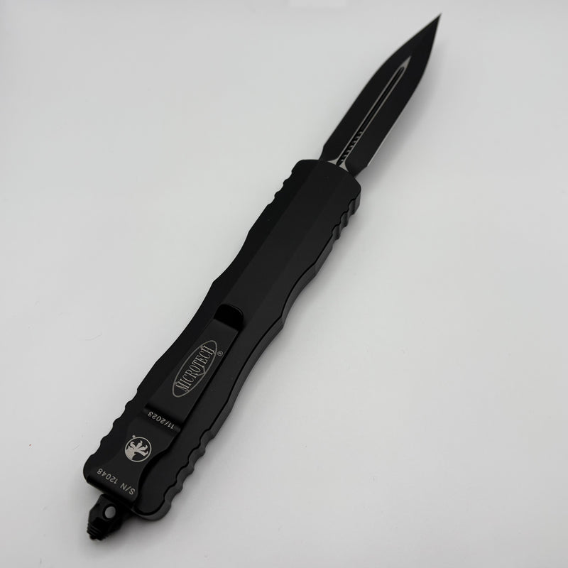 Pre-owned Microtech Dirac Delta Double Edge Tactical Standard Krampus Christmas Special 227-1TNCBLADE