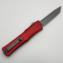 Microtech Knives Combat Troodon Gen III Apocalyptic T/E w/ Red Handle 1144-10APRD (In House Modified)