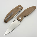 TRM Atom w/ Natural Micarta 3D Contoured Smooth Handles & MagnaCut