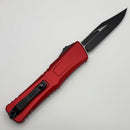 Microtech Knives Combat Troodon Gen III Black Bowie w/ Red Handle 1146-1RD (In House Modified)