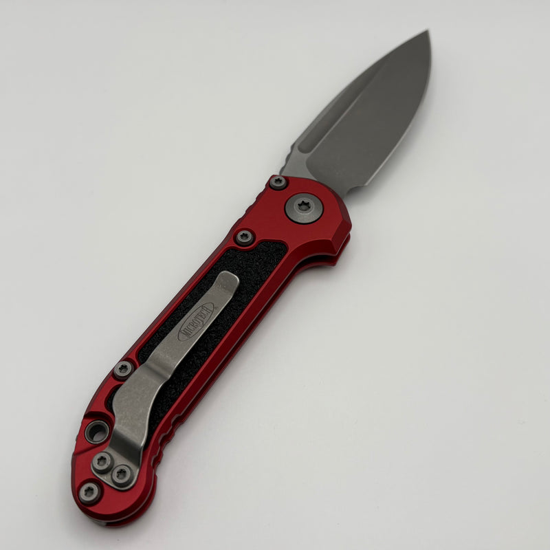 Pre-Owned Microtech Knives LUDT Gen III Apocalyptic Drop Point w/ Red Handle 1135-10APRD