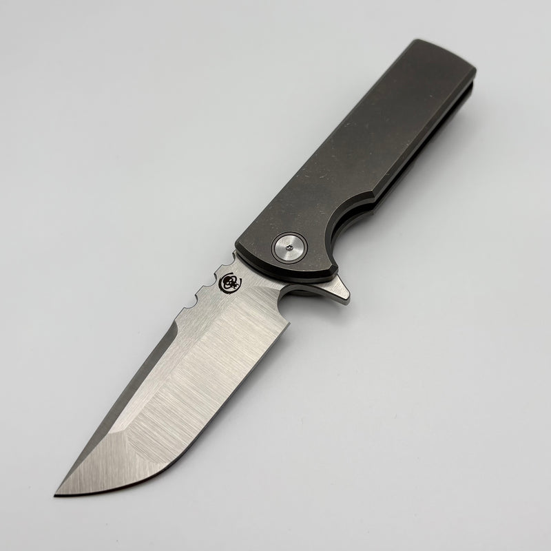 Pre-Owned Chaves Knives T.A.K Ambidextrous Knife Drop Point M390 & Titanium Integral Gen 2