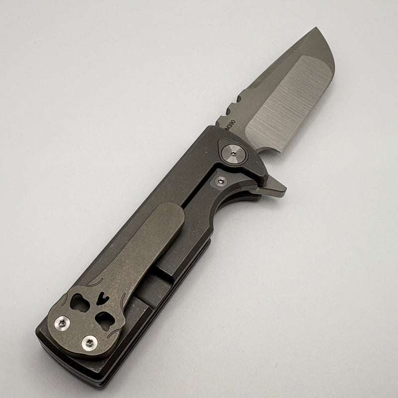 Pre-Owned Chaves Knives T.A.K Ambidextrous Knife Drop Point M390 & Titanium Integral Gen 2