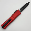 Microtech Knives Combat Troodon Gen III Black D/E w/ Red Handle 1142-1RD (In House Modified)