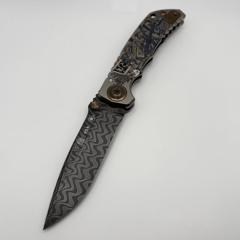 Pre-Owned Spartan Blades Harsey Folder Ronin Tactics Gun Fighter Special Edition w/ 4" Damascus