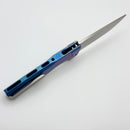 MachineWise Sonora Blue Titanium Integral Handle w/ Brass Bolster & Stonewash S90V